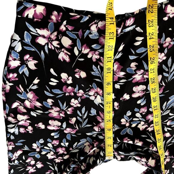 Kendall & Kylie Palazzo Purple Pant Floral Print High Waisted Multicolor Wide - Picture 7 of 15